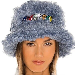 NEVER WORN Fiorucci Blue Bucket Hat with Chic Design
